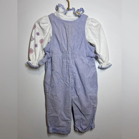 Vintage Izod Lacoste Corduroy Overalls Shirt Set - Picture 10 of 13